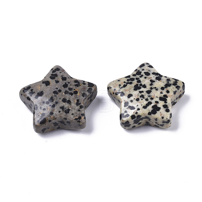 Natural Dalmatian Jasper Star Shaped Worry Stones G-T132-002A-01-1