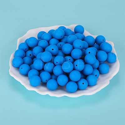 Round Silicone Focal Beads SI-JX0046A-26-1