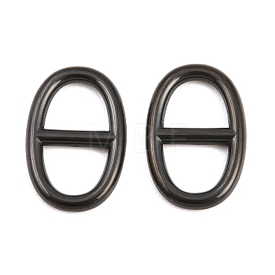 304 Stainless Steel Oval Links Connector Charms STAS-F366-02A-EB-1