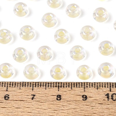 FGB Inside Colours Transparent Glass Seed Beads SEED-T009-01H-1