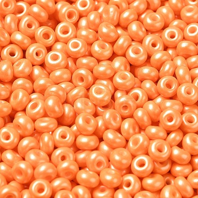 Baking Paint Luster Glass Seed Beads SEED-B001-04A-10-1