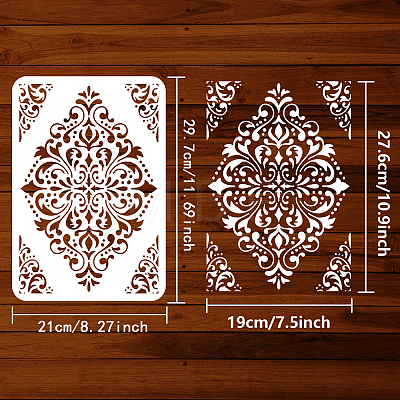 Plastic Drawing Painting Stencils Templates DIY-WH0396-0054-1