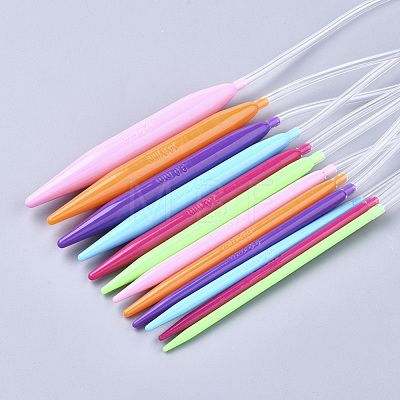 ABS Plastic Circular Knitting Needles TOOL-T006-44-1