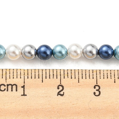 Electroplated Natural Shell Beads Strands SHEL-F008-03A-07-1