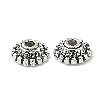 Tibetan Style Alloy Bead Caps X-LF1235Y-NF-1