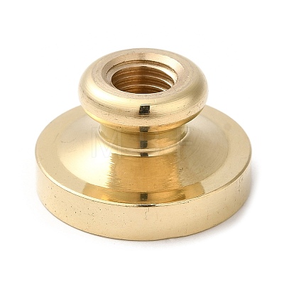 Golden Plated Wax Seal Brass Stamp Head LS-AJEW-C031-01C-1