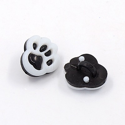 Acrylic Shank Buttons BUTT-E015-A-01-1