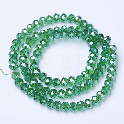 Electroplate Glass Beads Strands EGLA-A034-T1mm-A10-1