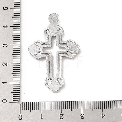 Alloy with Rhinestone Pendants FIND-M021-24P-02-1