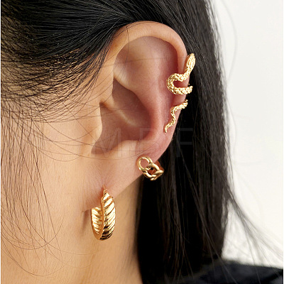 3 Pcs Alloy Cuff Earring Kits for Women WG0D93E-27-1