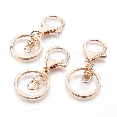 Alloy Keychain Clasp Findings X-IFIN-F151-02G-1