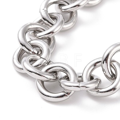 304 Stainless Steel Rolo Chain Bracelets BJEW-F433-02P-1