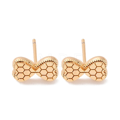 Brass Stud Earrings EJEW-D288-16G-1