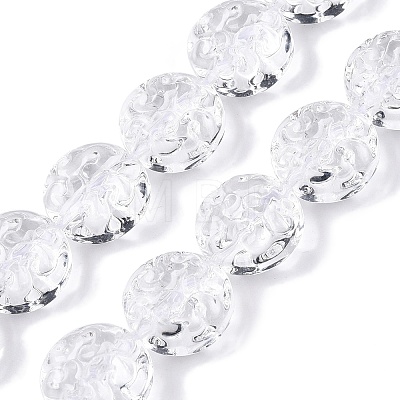 Transparent Glass Beads Strands GLAA-N001-53-1