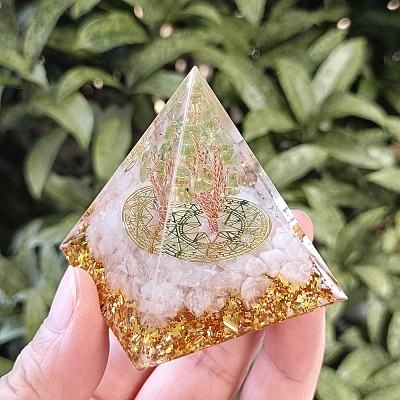 Orgonite Pyramid Resin Energy Generators PW-WG3229D-01-1