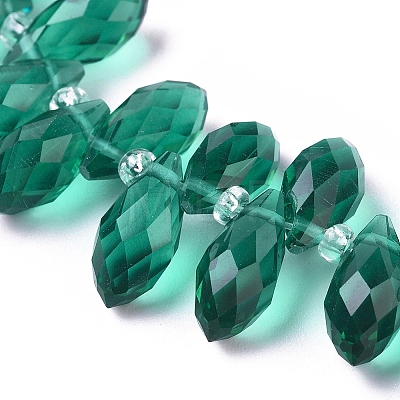 Crystal Glass Beads Strands X-GLAA-D033-32-1
