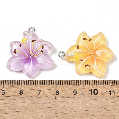 Resin Pendants RESI-D016-04B-1