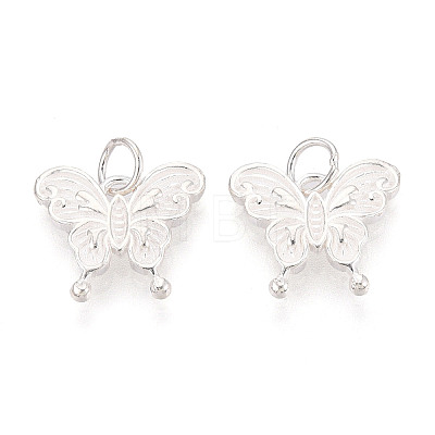 925 Sterling Silver Butterfly Charms STER-T009-01S-1