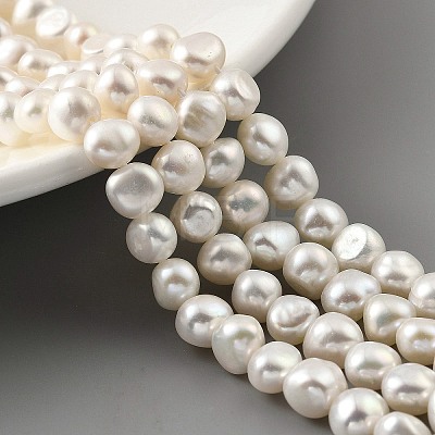 Natural Cultured Freshwater Pearl Beads Strands PEAR-A006-07H-1