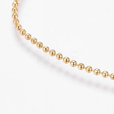 Eco-Friendly Rack Plating Brass Chain Necklaces MAK-G002-06G-C-FF-1