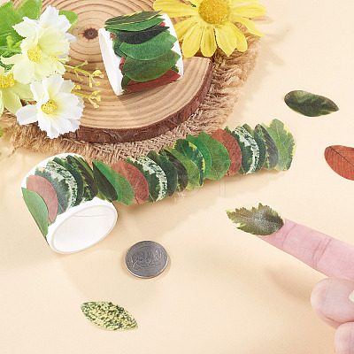 Autumn Leaf Paper Tape Stickers for Card Making DIY-TAC0032-23F-1