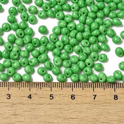 6/0 Opaque Baking Paint Glass Seed Beads X1-SEED-M012-02A-06-1