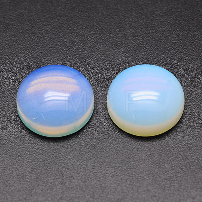 Dyed Half Round/Dome Opalite Cabochons X-G-K019-16mm-05-1
