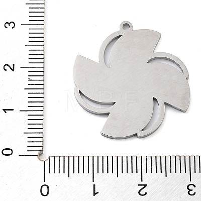 304 Stainless Steel Enamel Pendants STAS-M076-06P-1