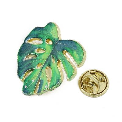 Leaf Enamel Pins JEWB-S040-01C-G-1