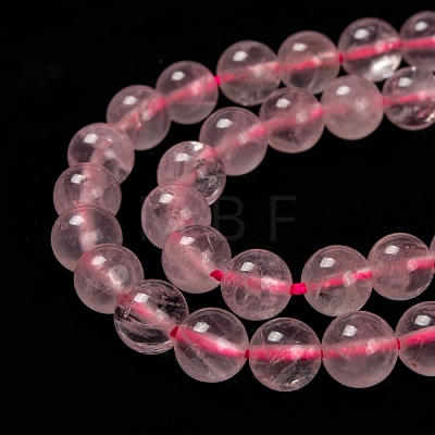 Natural Rose Quartz Beads Strands G-C076-8mm-3-1