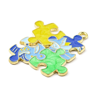 Zinc Alloy Enamel Pendants ENAM-D055-01LG-06-1