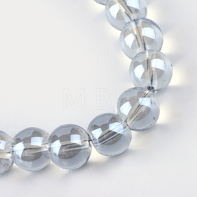 Electroplate Glass Beads Strands EGLA-Q062-4mm-A07-1