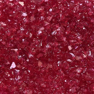 Transparent Electroplate Crushed Glass Craft GLAA-F123-12-1