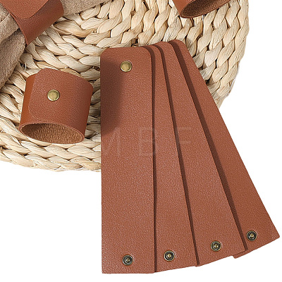 8Pcs Imitation Leather Napkin Rings AJEW-CL0005-39-1