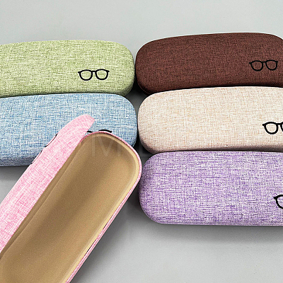 1Pc Oval Polyester Eyeglass Cases AJEW-CN0007-32D-1
