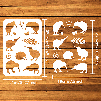 Plastic Drawing Painting Stencils Templates DIY-WH0396-0063-1