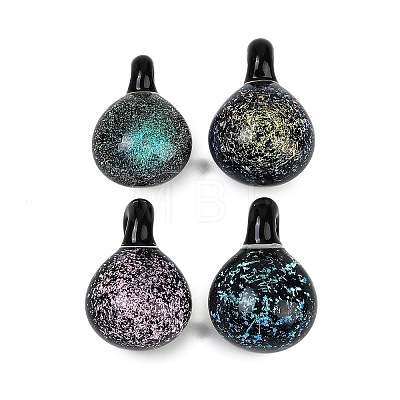 Handmade Lampwork Pendants LAMP-Q005-05B-1