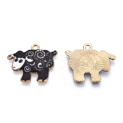 Alloy Enamel Pendants PALLOY-CJC0009-01C-1