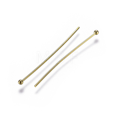 Brass Ball Head Pins KK-K379-02G-1