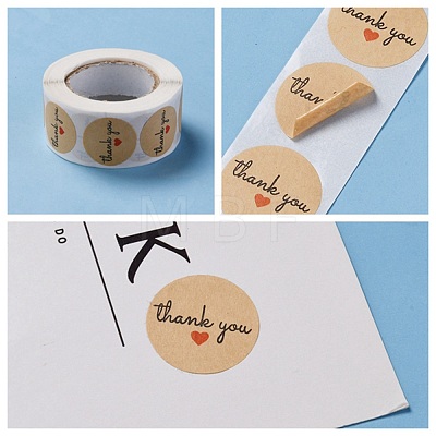 1 Inch Thank You Stickers X-DIY-WH0156-87D-1