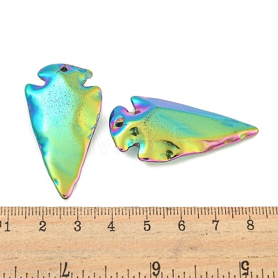 Electroplated Synthetic Non-Magnetic Hematite Pendants G-C136-03A-1