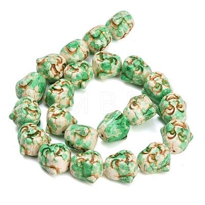 Buddhist Dyed Synthetic Turquoise Beads Strands GG-CBAAE19-01-1