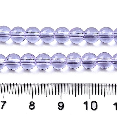 Transparent Glass Beads Strands GLAA-T032-T6mm-01-1