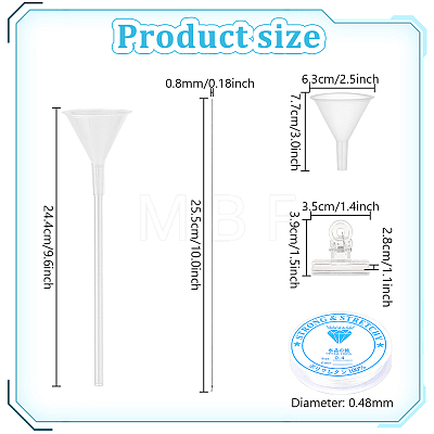 Transparent Beading Funnel AJEW-WH0567-05-1