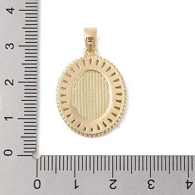 Brass Cubic Zirconia Pendants KK-Z050-27G-01-1