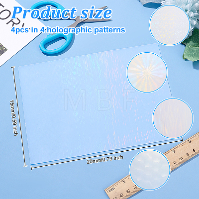 Olycraft 4Pcs 4 Styles Silicone Pads FIND-OC0003-04-1