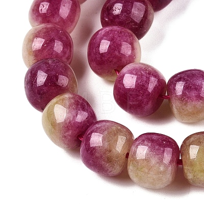 Dyed Natural White Jade Beads Strands G-T138-D08-1