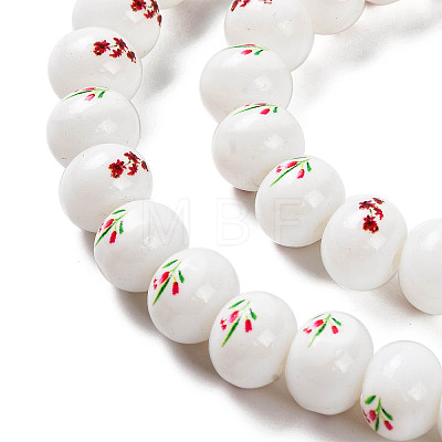 Printing Glass Beads for Necklaces Bracelets Making GLAA-B020-03A-04-1