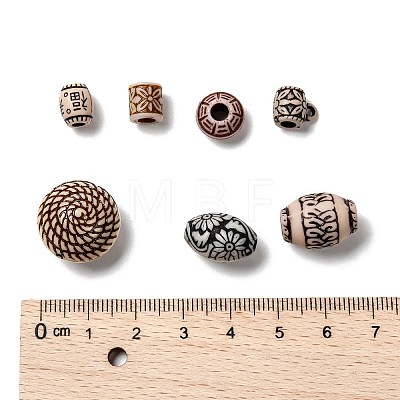 Mixed Antique Style Acrylic Beads X1-MACR-R546-01-1