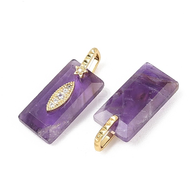 Natural Amethyst Faceted Pendants GG-CBA4154-06G-05-1